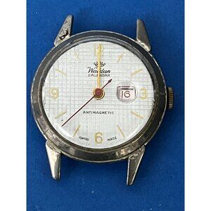 Vintage Waldan Automatic Antimagnetic Date Watch runs needs service